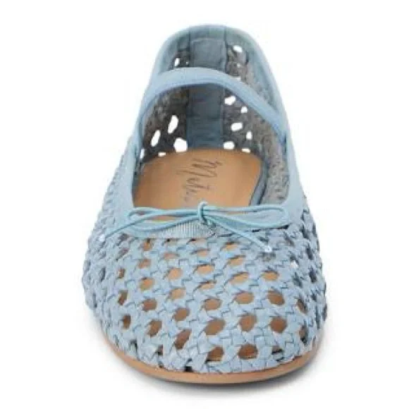 Matisse Blue Perforated Flats Slip-On Comfort - Picture 3 of 13